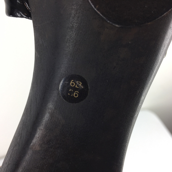 BCBGMaxazria 6 36 Black patent Leather Chunky heel - Picture 7 of 7